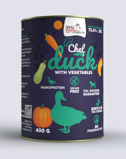 SYTA MICHA CHEF KACZKA Z WARZYWAMI 400G