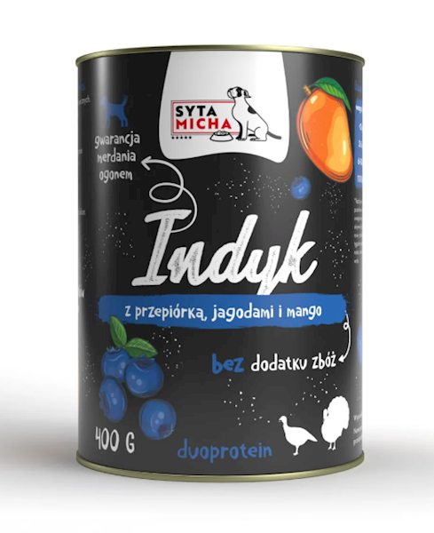 SYTA MICHA INDYK Z PRZEPIÓRKĄ 400G