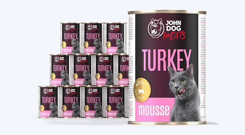 JOHN DOG FOR CATS INDYK MUS 400G
