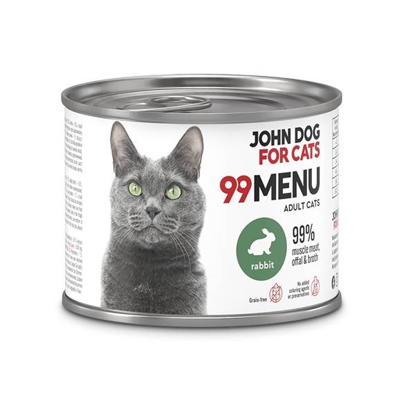 JOHN DOG FOR CATS 99 MENU KRÓLIK 200G