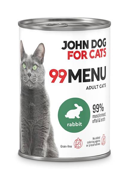 JOHN DOG FOR CATS 99 MENU KRÓLIK 400G