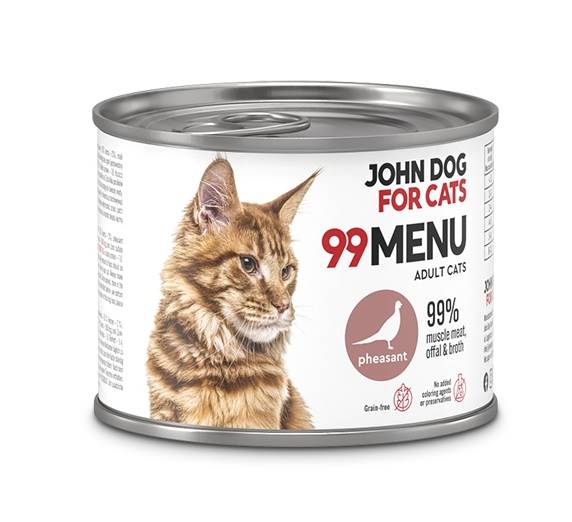 JOHN DOG FOR CATS 99 MENU BAŻANT 200G