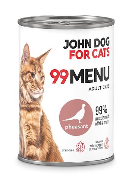JOHN DOG FOR CATS 99 MENU BAŻANT 400G