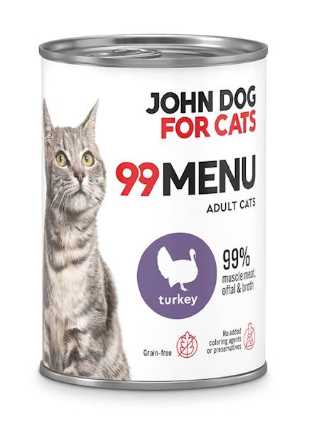 JOHN DOG FOR CATS 99 MENU INDYK 400G