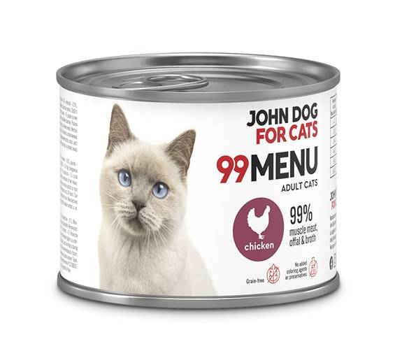 JOHN DOG FOR CATS 99 MENU KURCZAK 200G