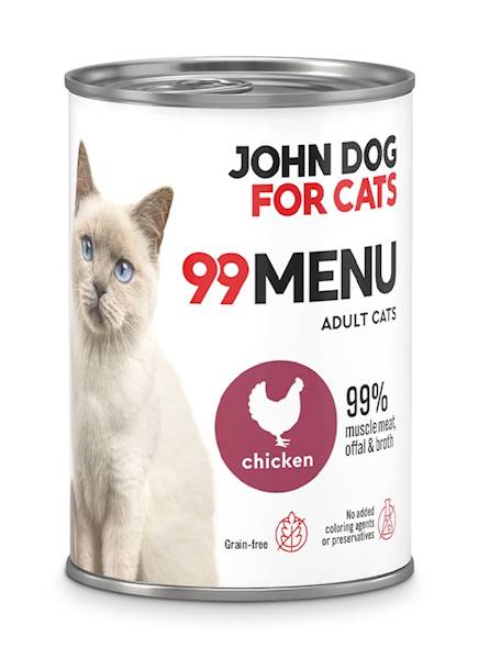 JOHN DOG FOR CATS 99 MENU KURCZAK 400G