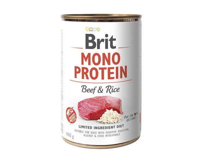 BRIT MONO 400G WOŁOWINA Z RYŻEM