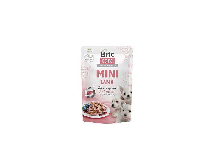 BRIT CARE MINI POUCH PUPPY LAMB 85G