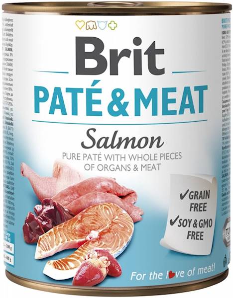 BRIT PATE&MEAT 800G ŁOSOŚ