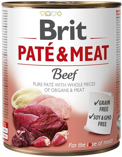 BRIT PATE&MEAT 800G WOŁOWINA