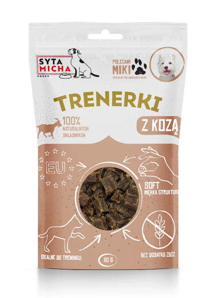 SYTA MICHA TRENERKI Z KOZY 80G