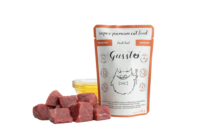 GUSSTO MONO BEEF 85G KOT