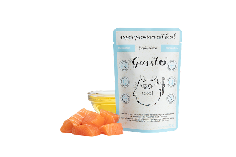 GUSSTO MONO SALMON 85G KOT