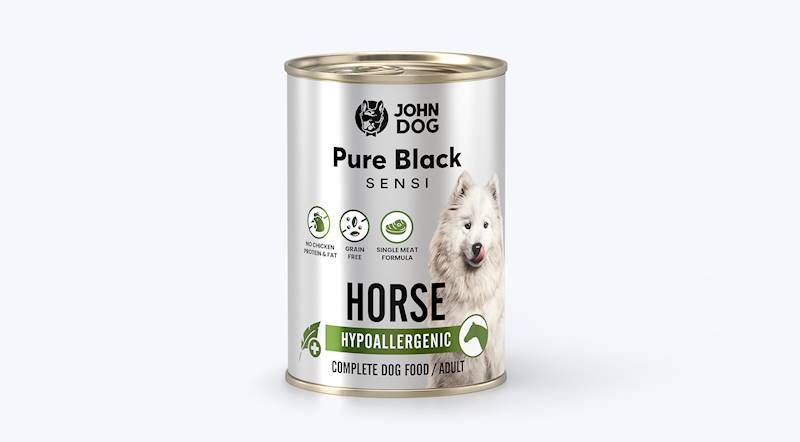 JOHN DOG PURE BLACK SENSI HYPOALLERGENIC KONINA 400G