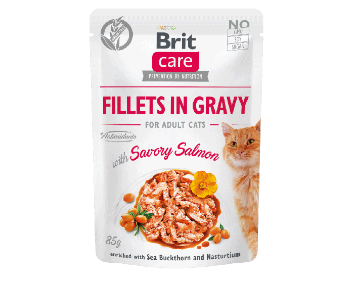BRIT CARE 85G KOT FILECIKI W SOSIE ŁOSOŚ