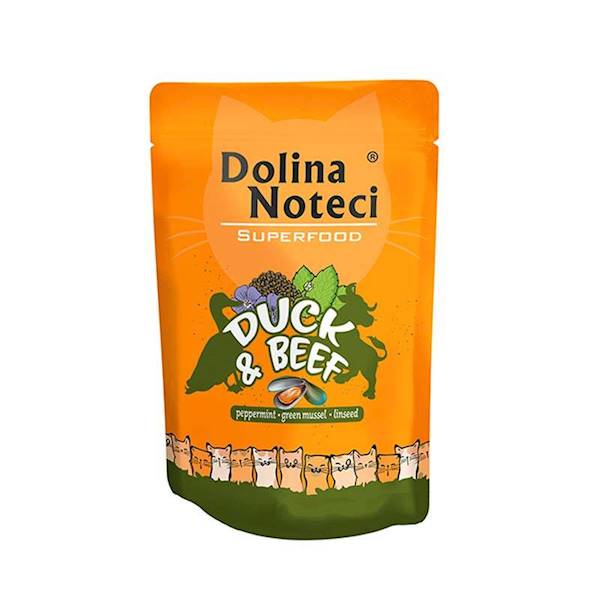 DOLINA NOTECI SUPERFOOD 85G KACZKA WOŁOWINA