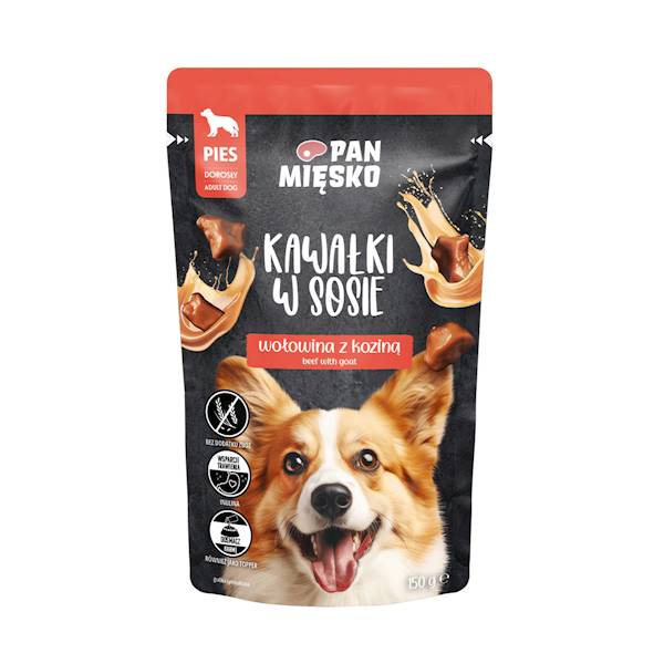 PAN MIĘSKO PIES WOŁOWINA KOZINA 150G