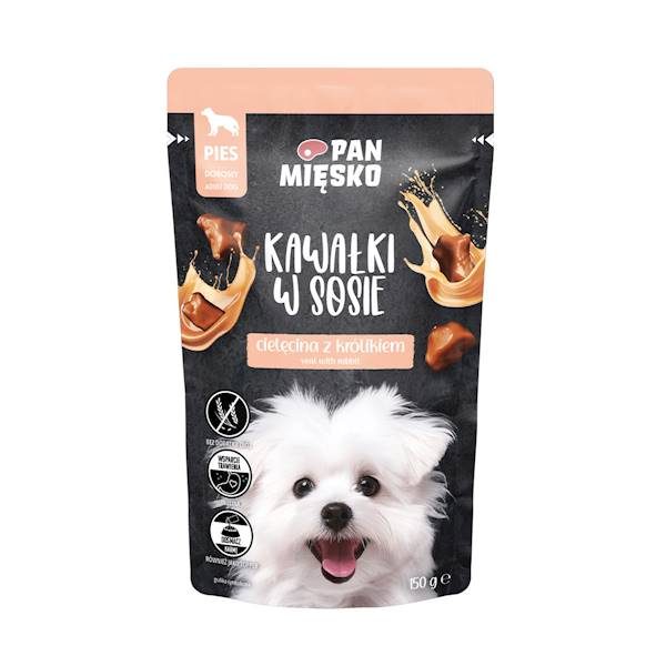 PAN MIĘSKO PIES CIELĘCINA KRÓLIK 150G
