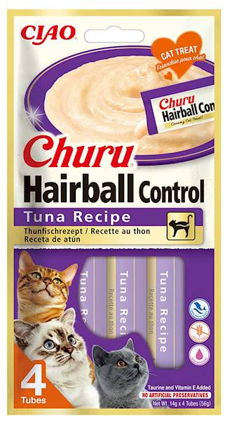 INABA CHURU HAIRBALL CONTROL TUŃCZYK 4X14G