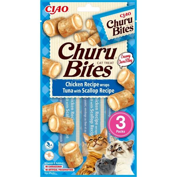 INABA CAT CHURU BITES CHICKEN TUNA SCALL