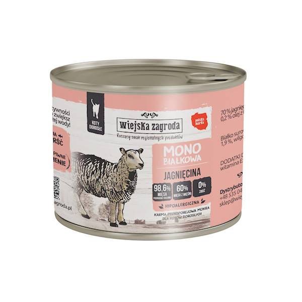 WIEJSKA ZAGRODA KOT MONO JAGNIĘCINA 200G