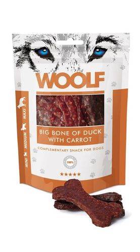 WOOLF BIG BONE OF DUCK WITH CARROT 100G