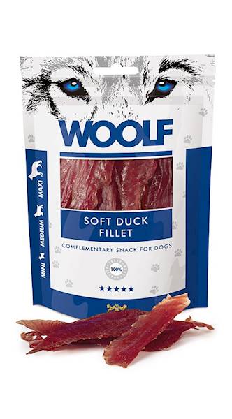 WOOLF SOFT DUCK JERKY FILLET 100G
