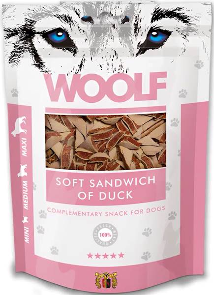 WOOLF SOFT SANDWICH OF DUCK 100G