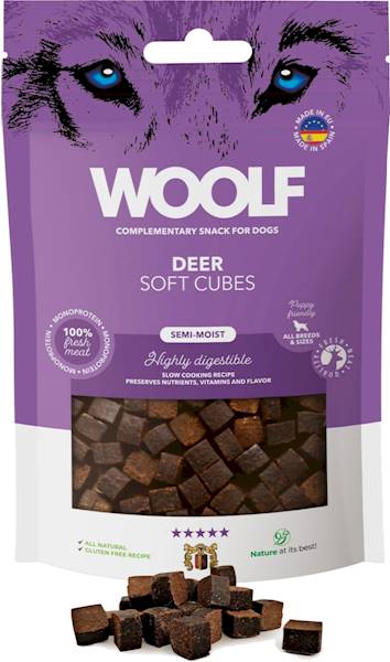WOOLF SOFT CUBES DEER 100G