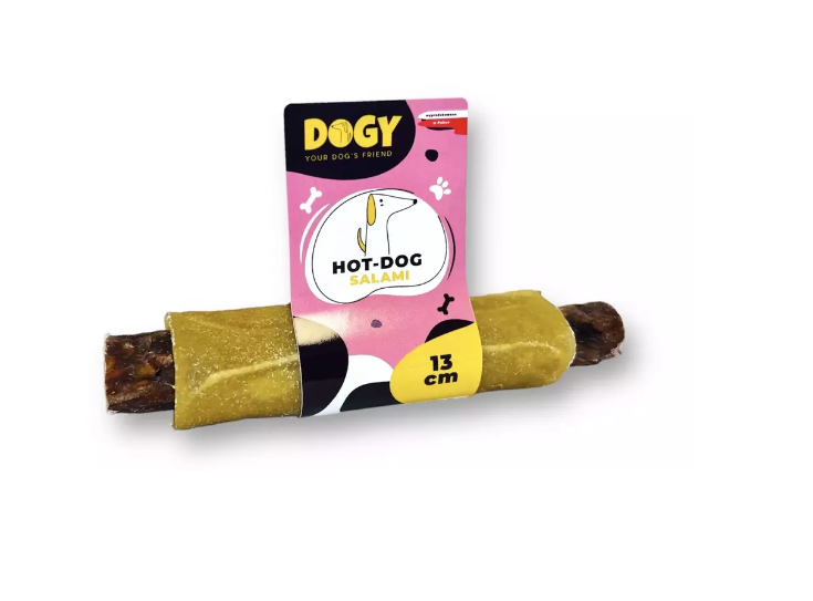 DOGY HOT DOG 13CM ZE ŻWACZEM SALAMI