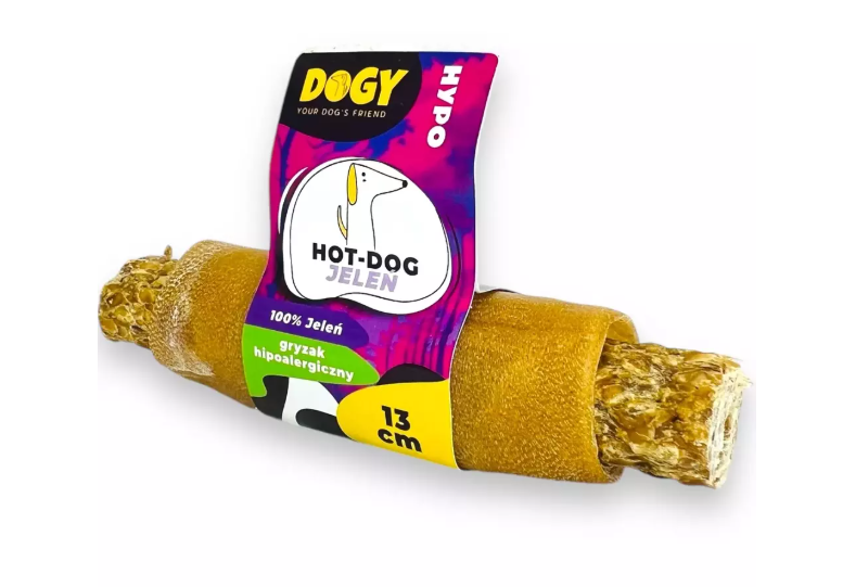 DOGY HOT-DOG JELEŃ 13CM