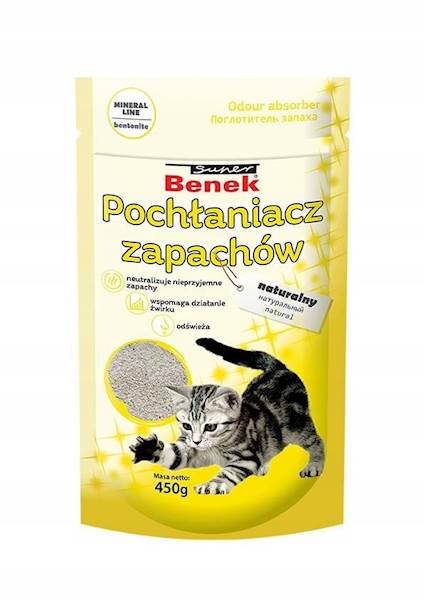 SUPER BENEK NATURALNY POCHŁANIACZ ZAPACHÓW DO ŻWIRKU