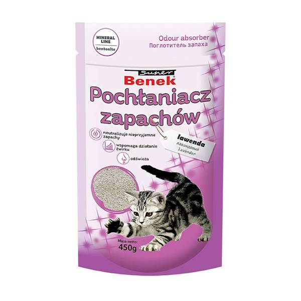 SUPER BENEK POCHŁANIACZ ZAPACHÓW LAWENDA 450G