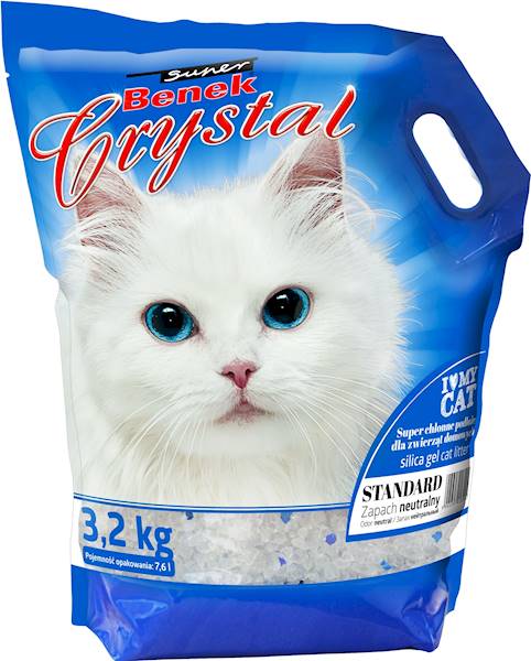 SUPER BENEK CRYSTAL SILIKONOWY ŻWIREK DLA KOTÓW 7,6L