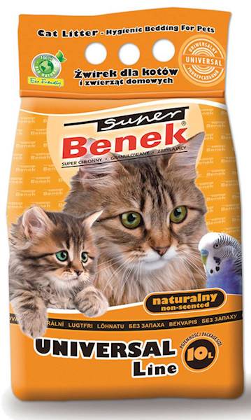 SUPER BENEK ŻWIREK BENTONITOWY UNIWERSALNY 10L