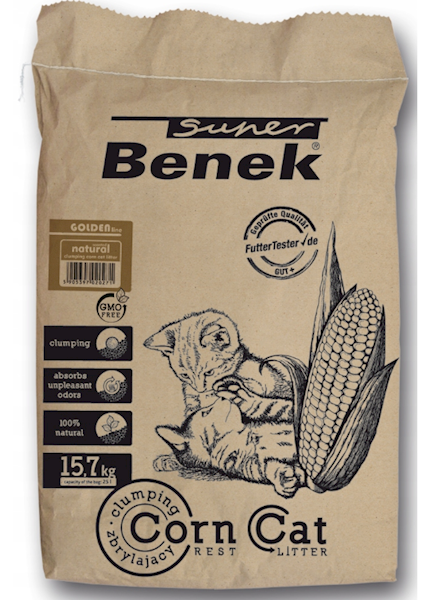 SUPER BENEK CORN CAT GOLDEN NATURALNY ŻWIREK 25L