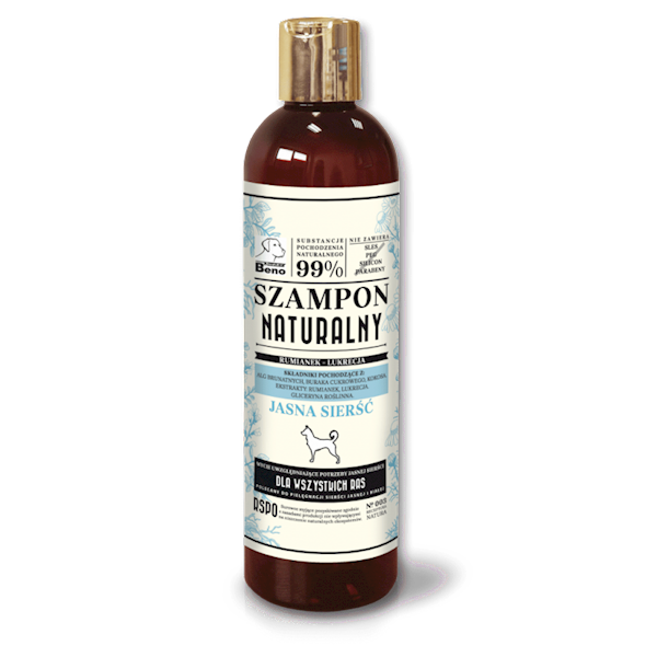 SUPER BENO SZAMPON NATURALNY JASNA SIERŚĆ 300 ML