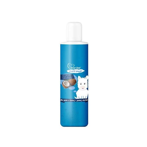 OVER ZOO FRUTTI POWER SZAMPON KOKOSOWY DLA PSÓW Z JASNĄ SIERŚCIĄ 200 ML