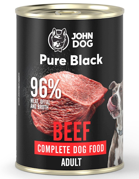 JOHN DOG PURE BLACK WOŁOWINA 400G ADULT