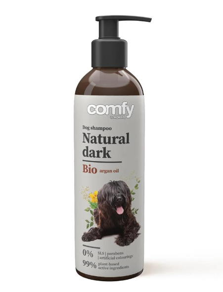 COMFY SZAMPON NATURAL DARK DLA PSÓW O CIEMNEJ SIERŚCI 250ML