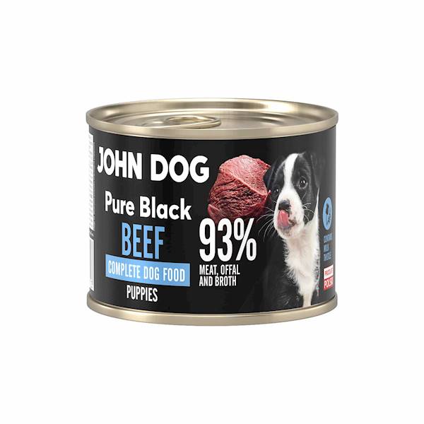JOHN DOG PURE BLACK WOŁOWINA SZCZENIAK 200G