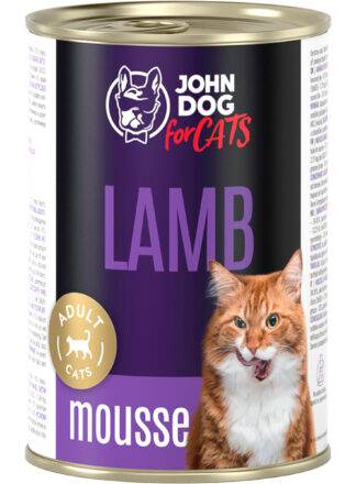 JOHN DOG FOR CATS JAGNIĘCINA MUS 400G