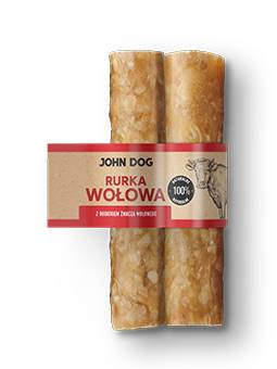 JOHN DOG RURKA WOŁOWA ZE ŻWACZEM 2SZT.