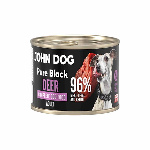 JOHN DOG PURE BLACK DOROSŁY JELEŃ 200G
