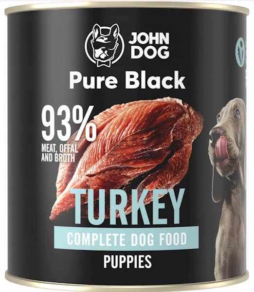 JOHN DOG PURE BLACK INDYK 800G SZCZENIAK