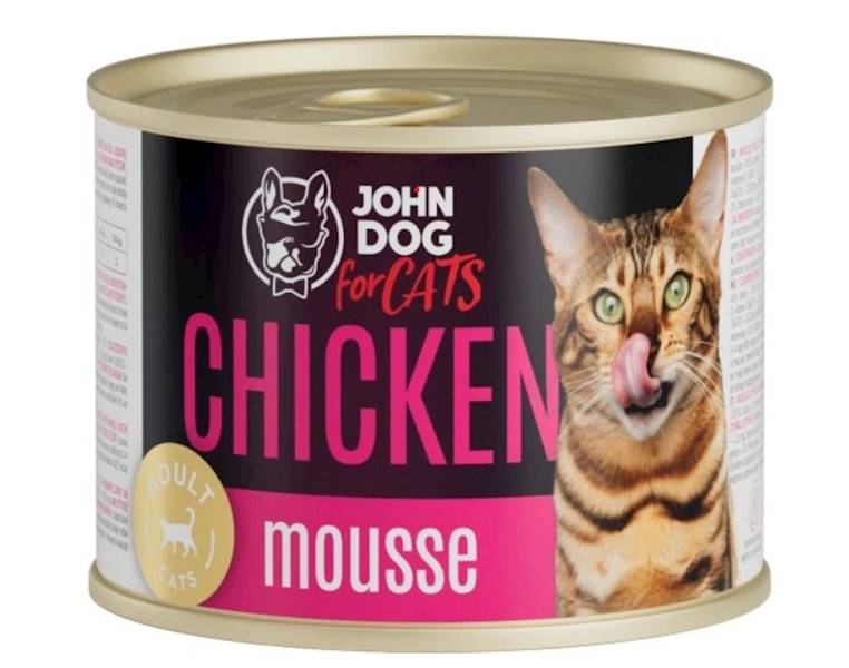 JOHN DOG CATS ŁOSOŚ MUS 200G