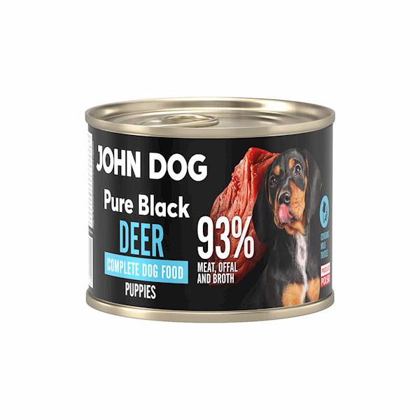 JOHN DOG PURE BLACK JELEŃ DLA SZCZENIĄT 200G