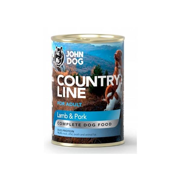 JOHN DOG COUNTRY LINE JAGNIĘCINA Z WIEPRZOWINĄ 400G