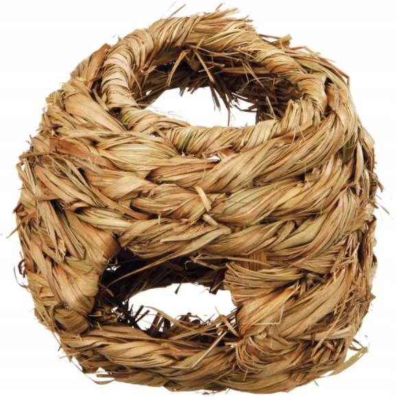 TRIXIE GNIAZDKO DLA GRYZONI NATURALNE Z TRAWY 16CM
