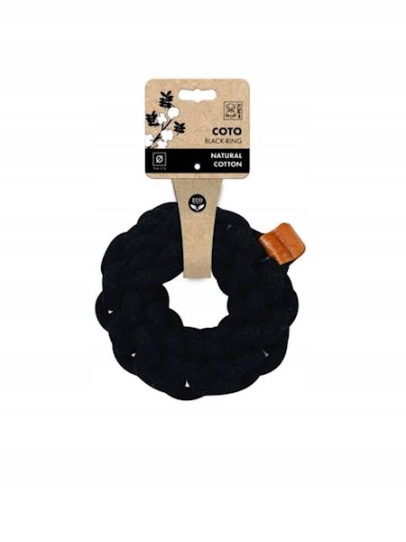 ZABAWKA COTO RING 13CM CZARNY